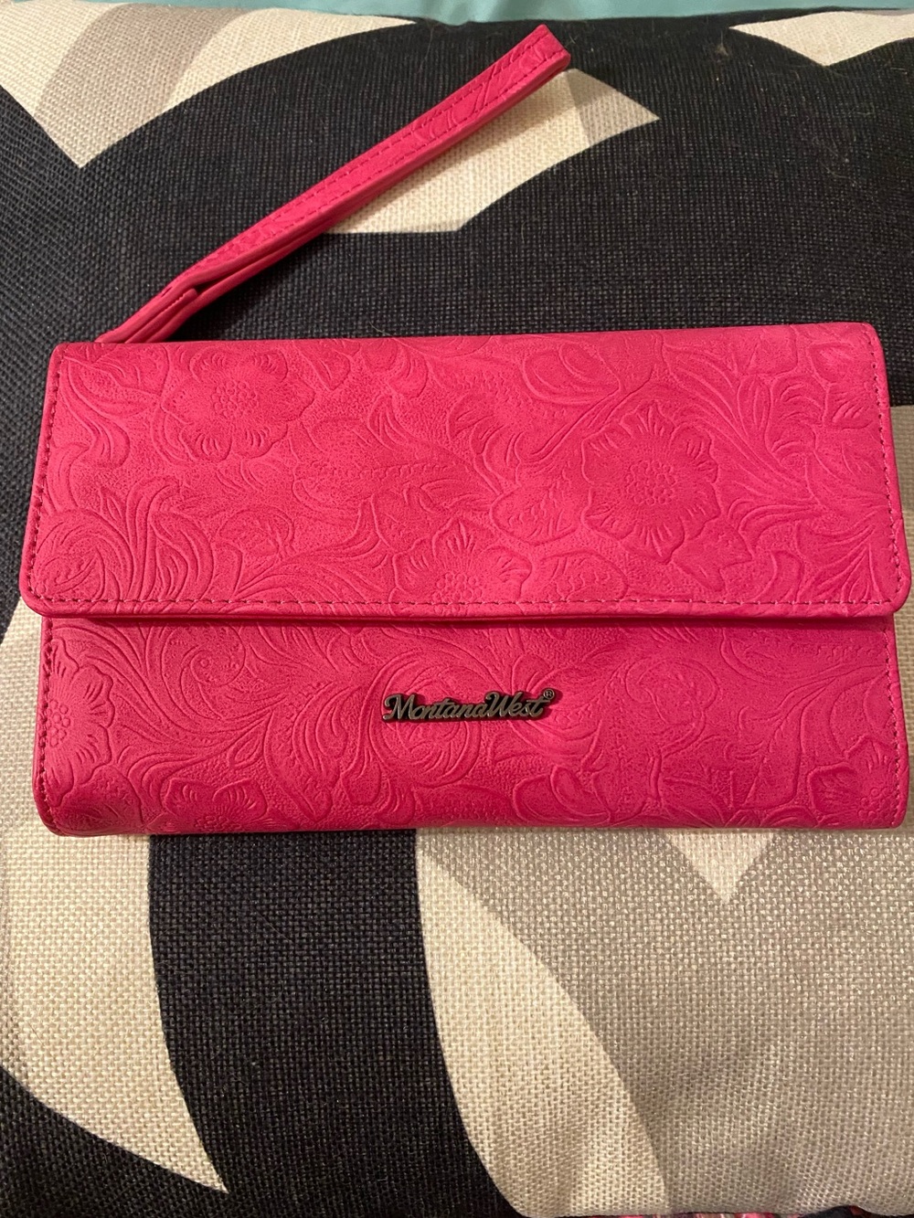 Montana West Tooled Wallet/Wristlet